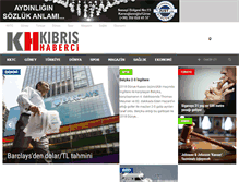 Tablet Screenshot of kibrishaberci.com